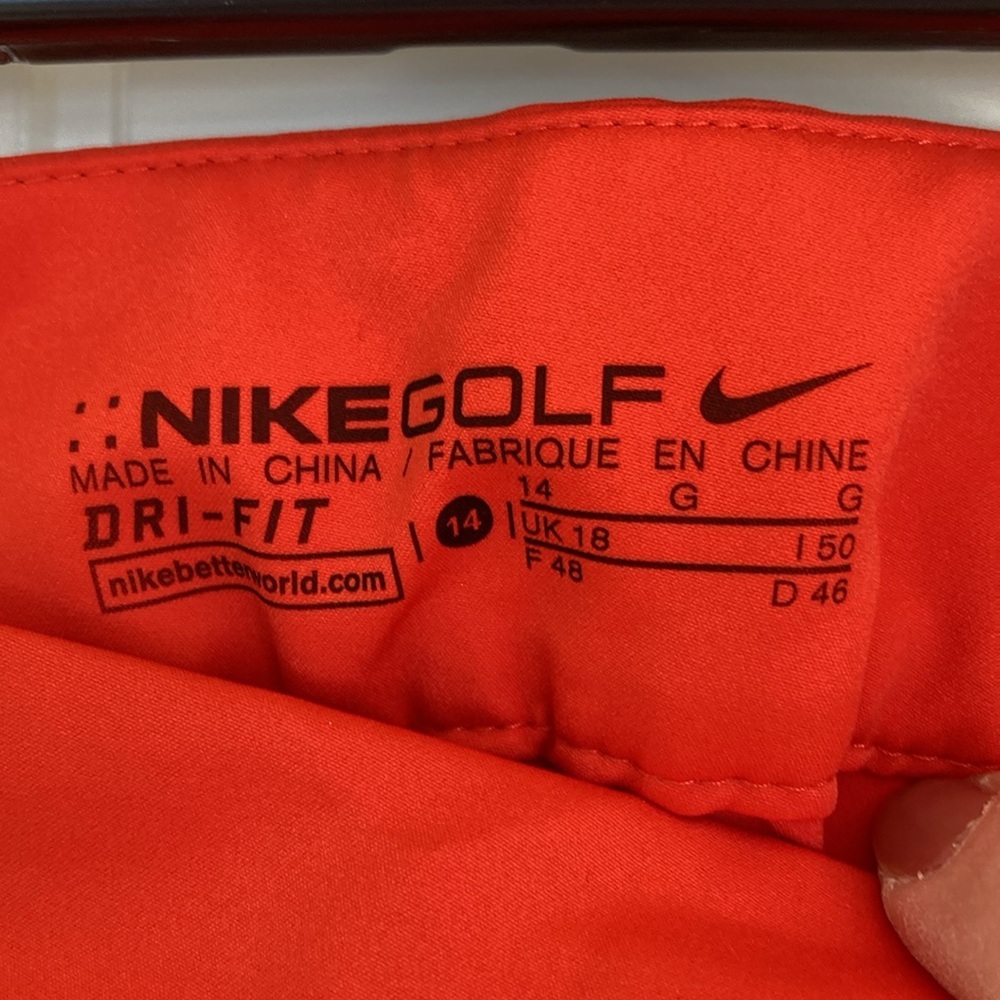 Nike Golf Dri-Fit Skort Womens Size 14 Orange/Red Performance Athletic - Picture 4 of 9